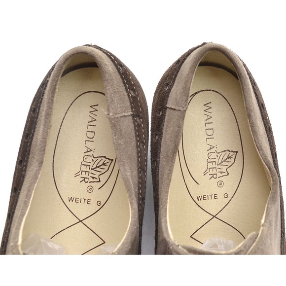 Waldlaufer Brown Suede Brogue Cap Toe Oxfords 7 M New - Picture 7 of 8